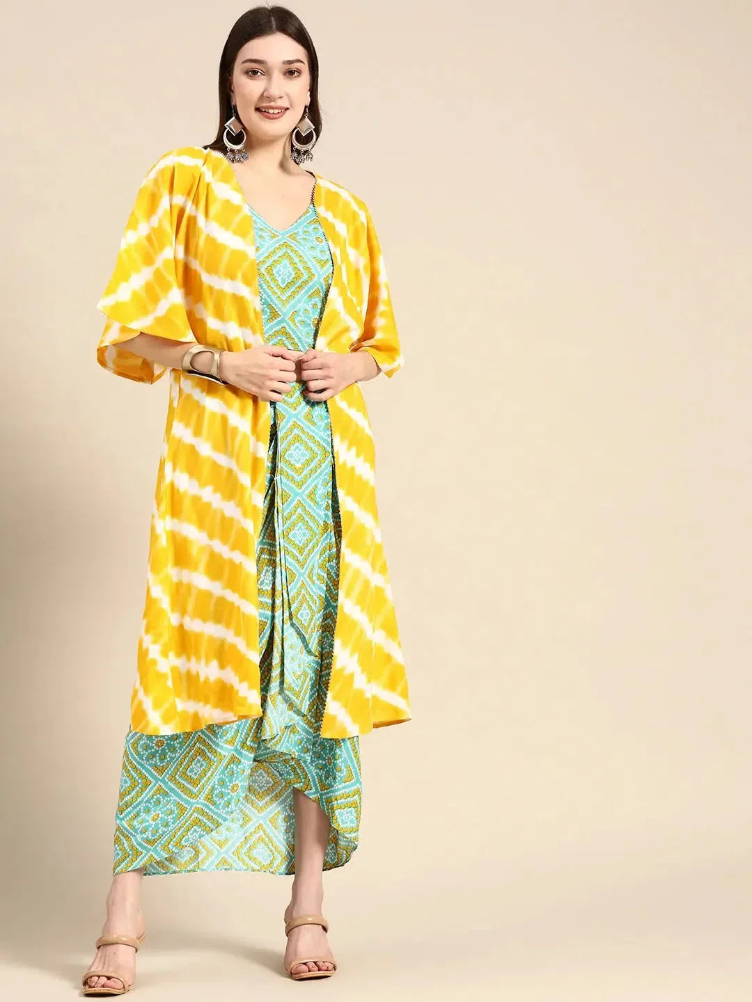 Aqua Blue Shrug Set - Designer Lehenga Choli for Women Online
