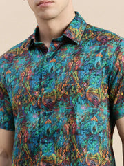 Men Multi Graphics Casual Shirt-GALLERLA-1733-Multi