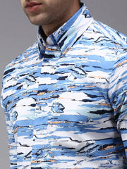 Men Multi Printed Casual Shirt-PERRYPRINT-1850-Multi