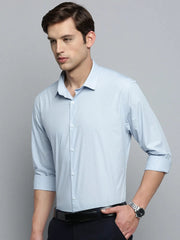 Men Blue Solid Formal Shirt-PHILOCALISTSOLID-2113-Blue