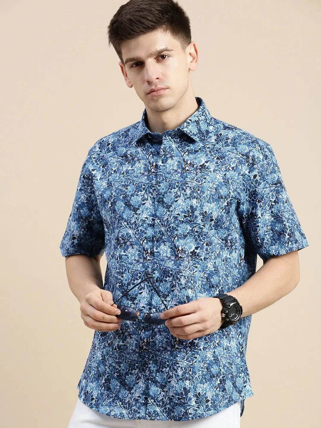 Men Multi Tropical Casual Shirt-GALAXY-1663-Multi