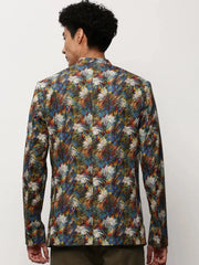 Men Multi Printed Casual Blazers-SOBLZ-082-12-Multi