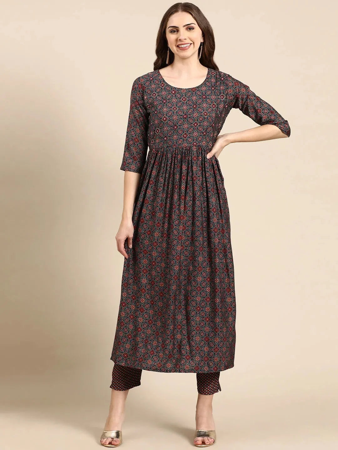 Multi Printed Kurta Set | Women's Indian Kurta Sets Online