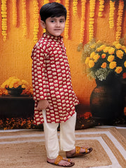 Kurta Pajama Set for Boys - Red | BD24KP75RDA