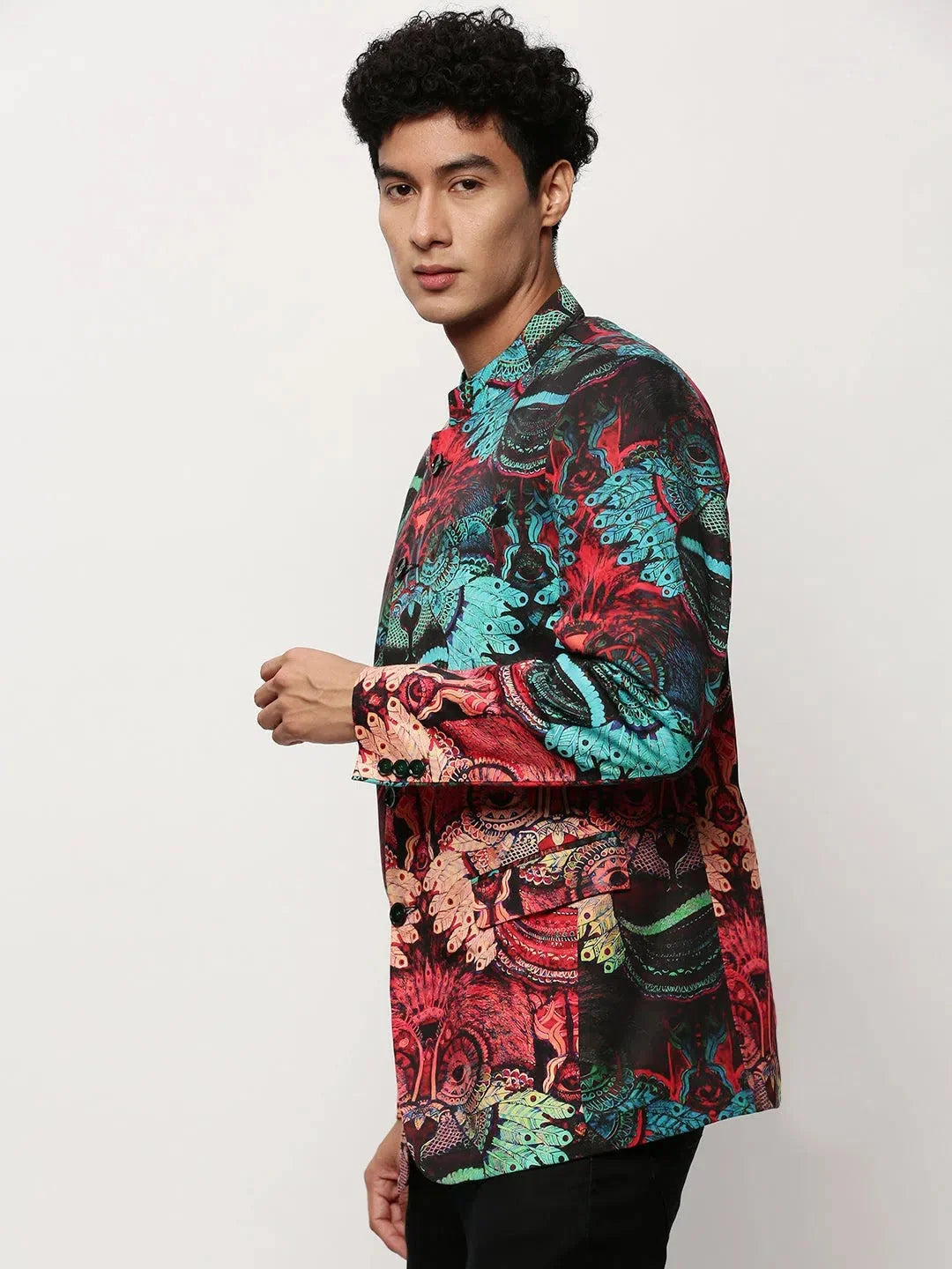 Multi-Print Nehru Jacket | Men's Ethnic Modi Jacket