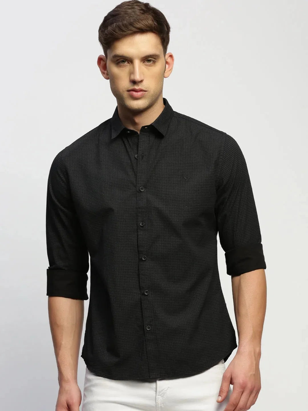 Black Striped Mens Shirt - DesiQlo Printed Shirt