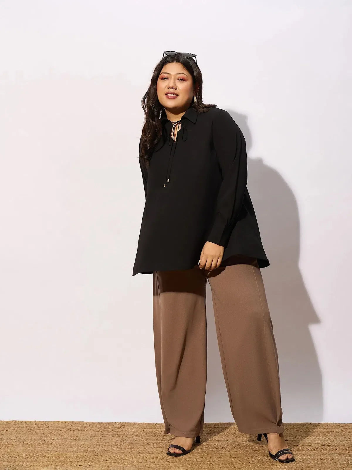 Black Front Dori Top - Stylish Women's Western Wear Online