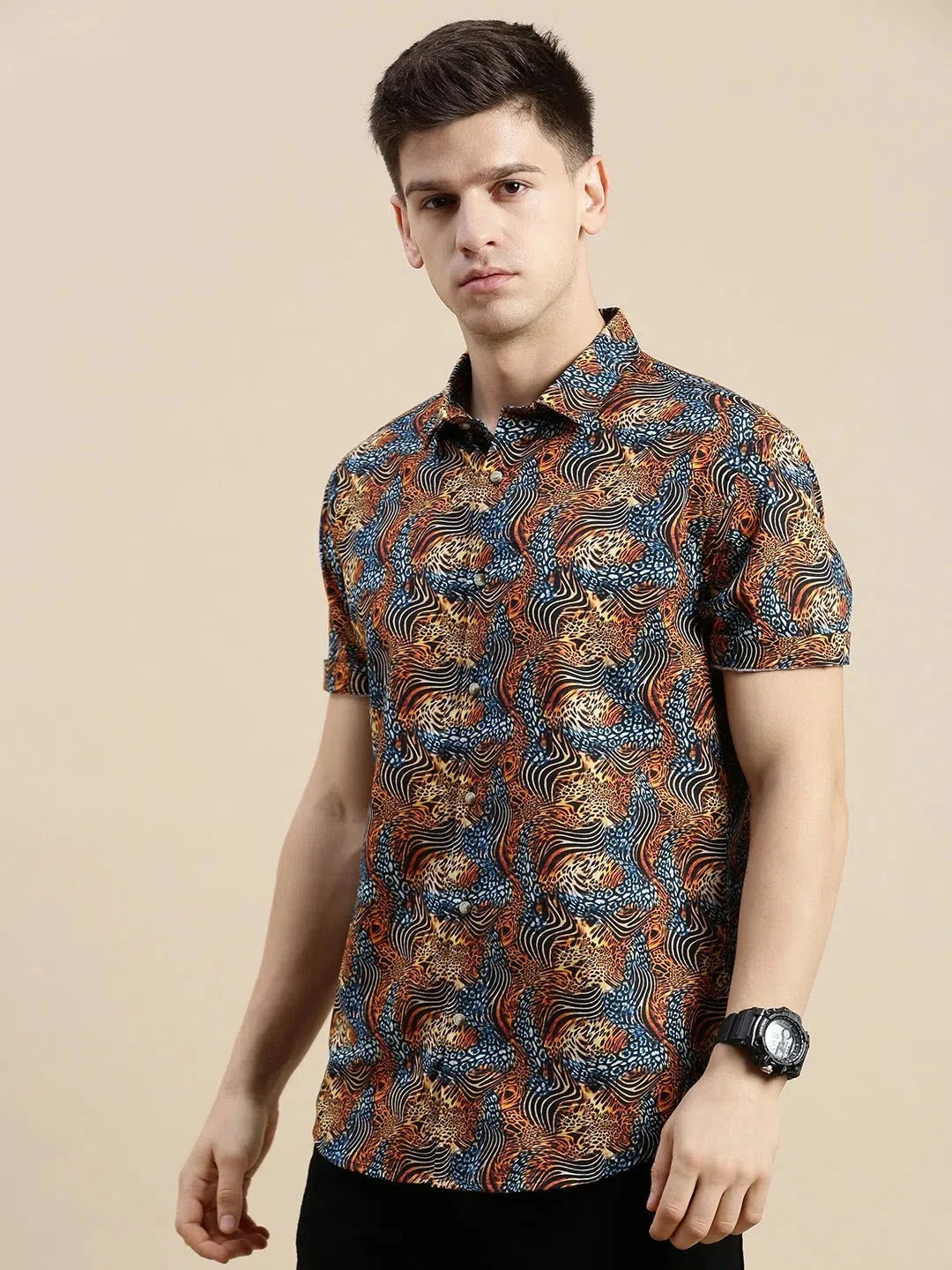 Multi Printed Mens Shirt - Stylish Casual Shirt