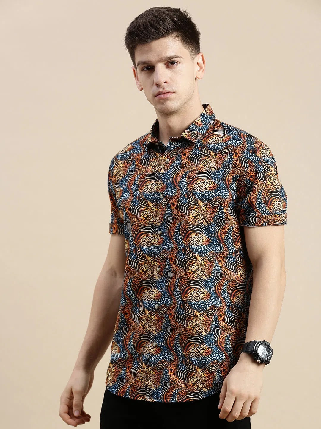 Multi Printed Mens Shirt - Stylish Casual Shirt