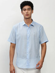 Men Blue Striped Casual Casual Shirts-JOYOSTRIPE-74-Blue