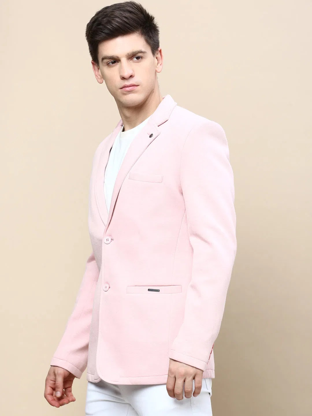 Pink Nehru Jacket for Wedding - Men's Ethnic Wear | DesiQlo