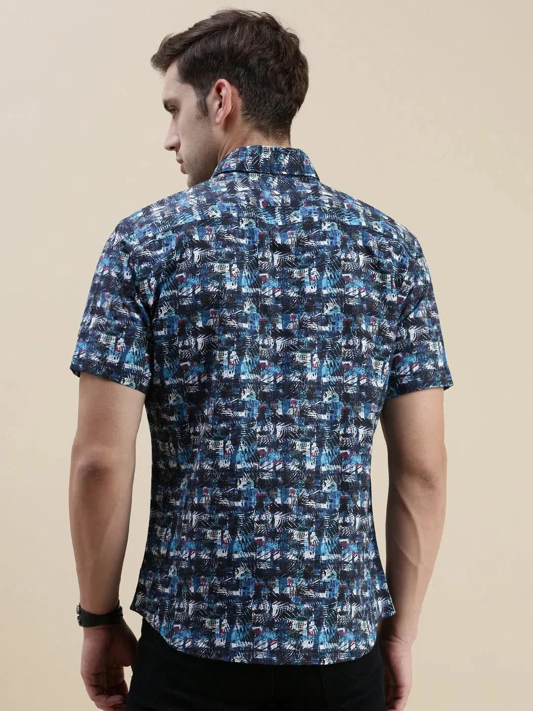 Mens Printed Shirt - Multi Graphics Cotton Shirt | DesiQlo