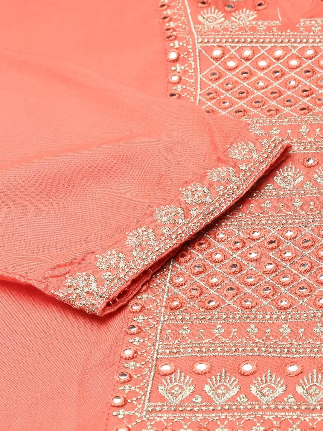 Pink Printed Polyester Kurta | Indian Kurtas for Ladies