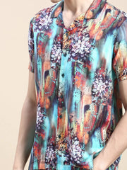 Men Multi Printed Casual Co ord Set-MARSHALL-1846-Multi