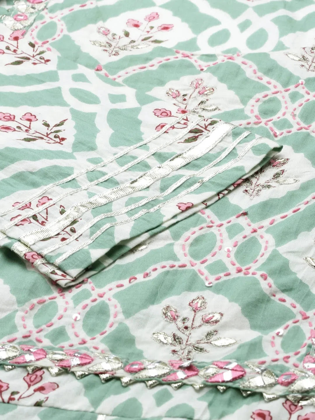 Sea Green Anarkali Kurti - Women's Solid Anarkali Dress Online