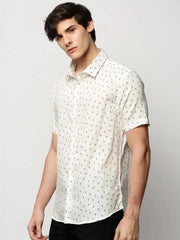 Men White Geometrical Casual Casual Shirts-JUPITERPRINT-1791-White