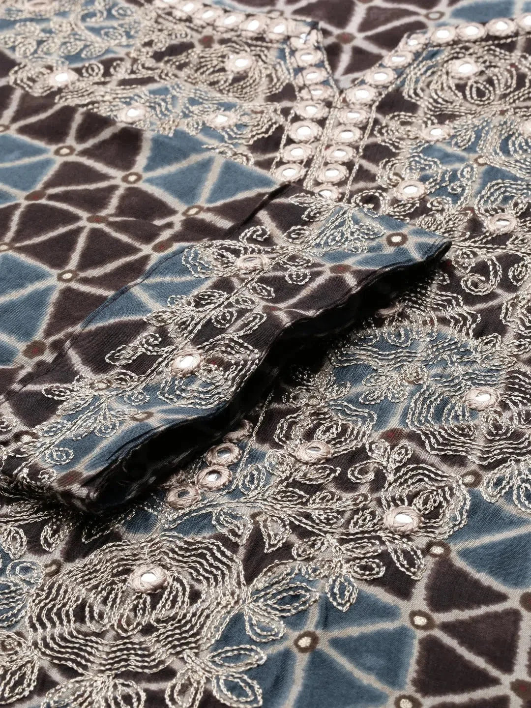 Coffee Brown Polyester Indian Kurta for Women - DesiQlo