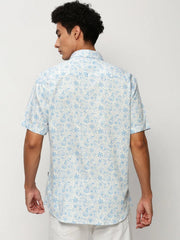 Men White Printed Casual Casual Shirts-JUPITERPRINT-1792-White
