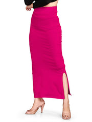 Women's Pink Lycra High Rise Saree Shapewear-14-PL-PINK