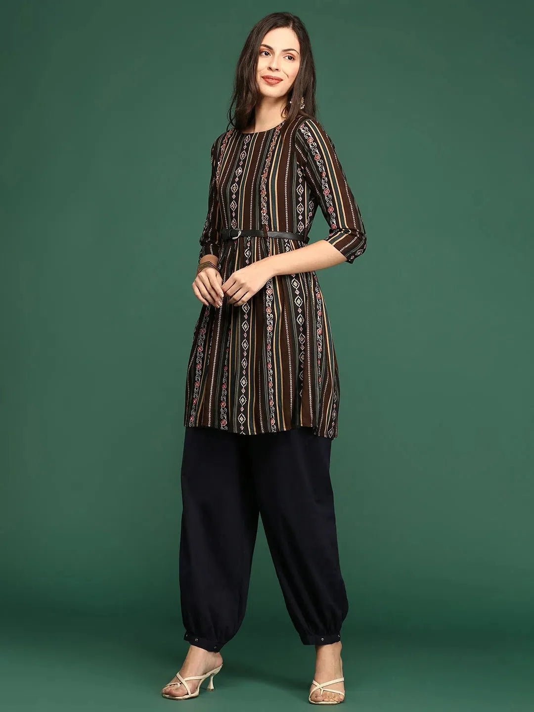 Embellished Cotton Anarkali Kurta - Women's Anarkali Kurti Online