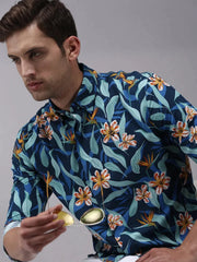 Men Multi Printed Casual Shirt-PERRYPRINT-1855-Multi