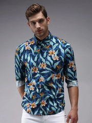 Men Multi Printed Casual Shirt-PERRYPRINT-1855-Multi