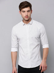 Men Cream Printed Casual Shirt-TKTPRINT-125-Cream