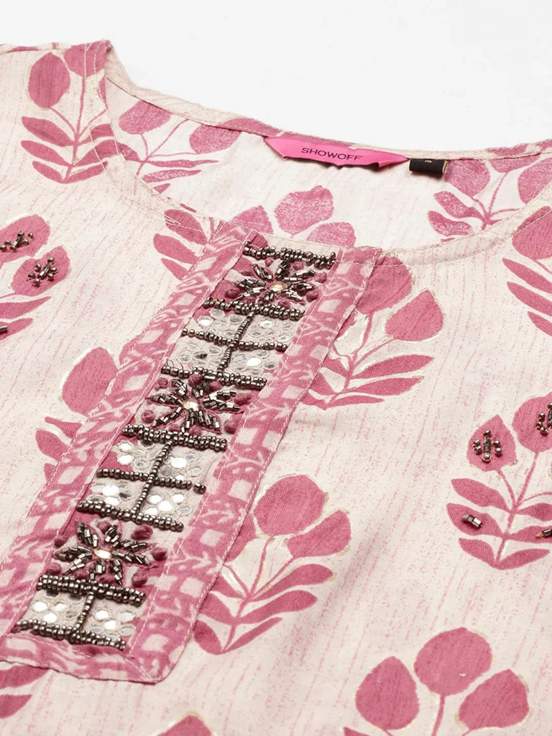 Beige Printed Kurta Set | Women's Stylish Kurta Sets