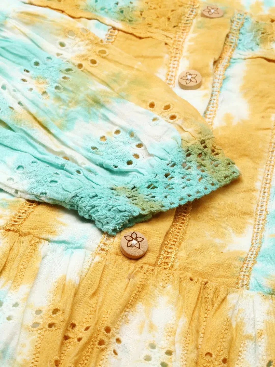 Multicolor Solid Cotton Anarkali Kurta | Anarkali Kurti for Women