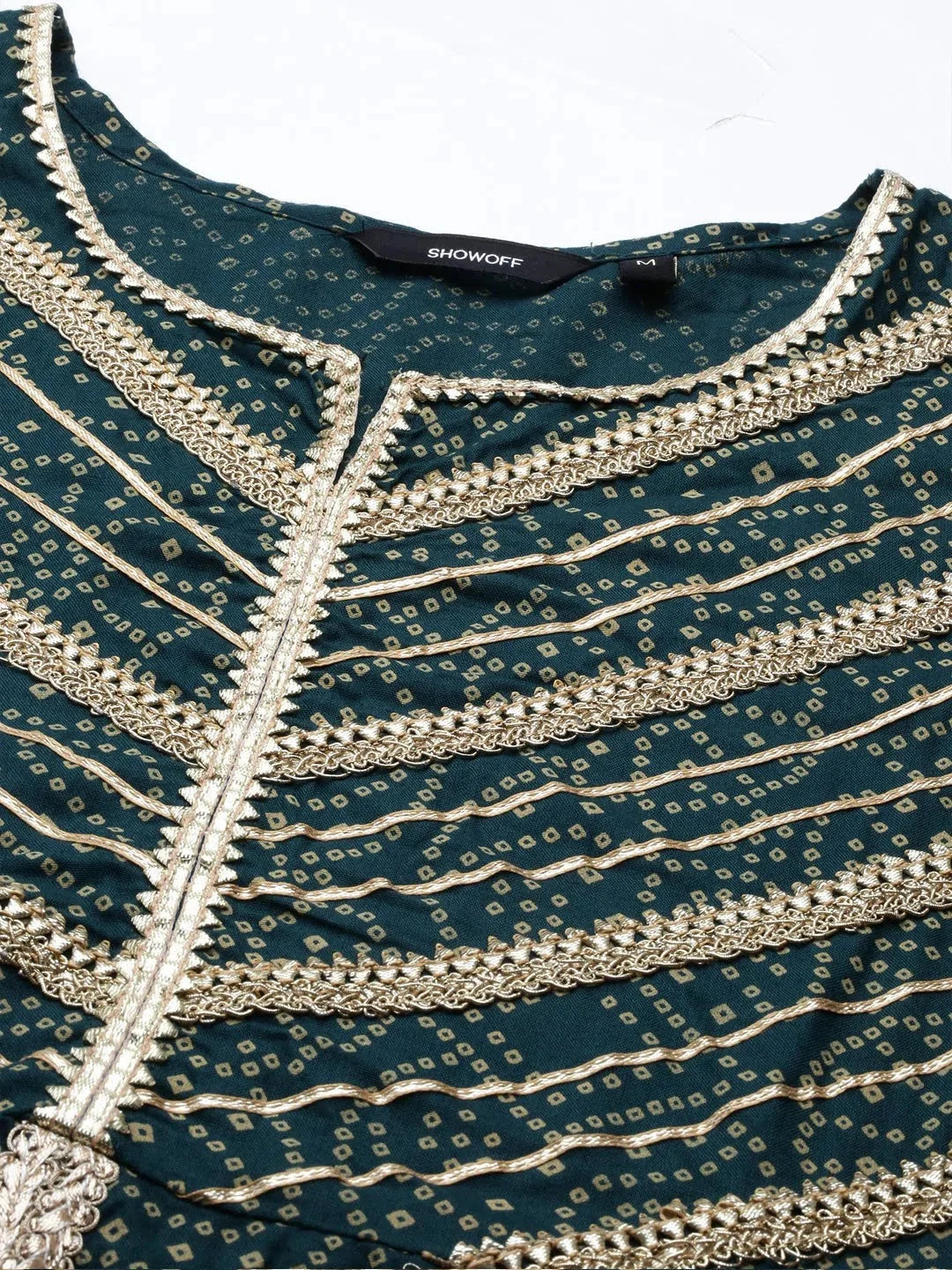 Green Printed Women's Kurta Set | Cotton Indian Kurta Sets