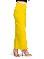 Women's Yellow Lycra High Rise Saree Shapewear-15-PL-YELLOW
