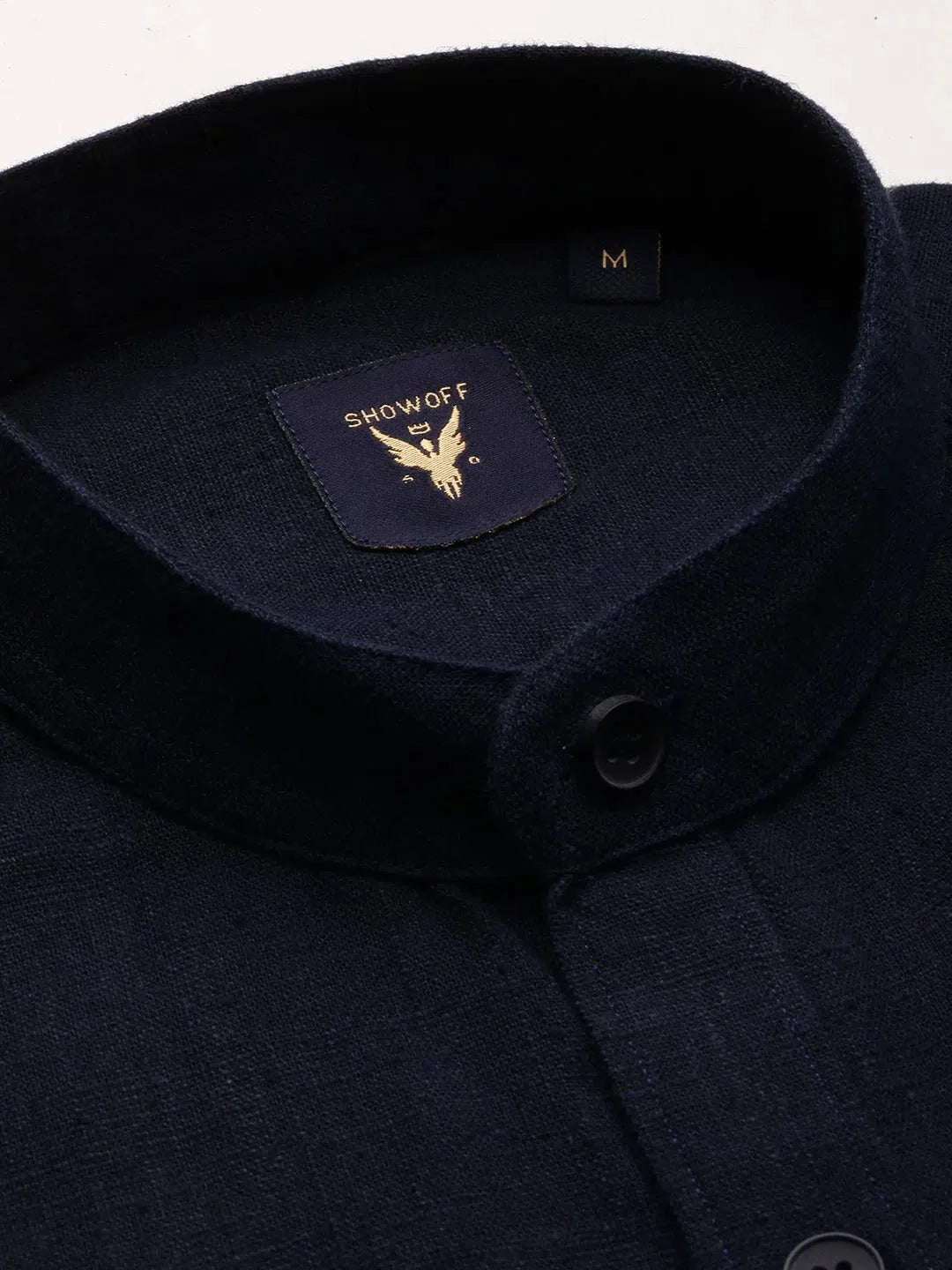 Navy Blue Mens Shirt - Solid Cotton Shirt | DesiQlo