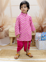 Dhoti Kurta Set for Boys - Pink | BR24DK63PIA