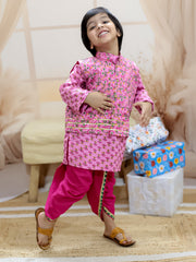 Dhoti Kurta Set for Boys - Pink | BR24DK63PIA