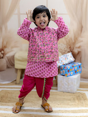 Dhoti Kurta Set for Boys - Pink | BR24DK63PIA