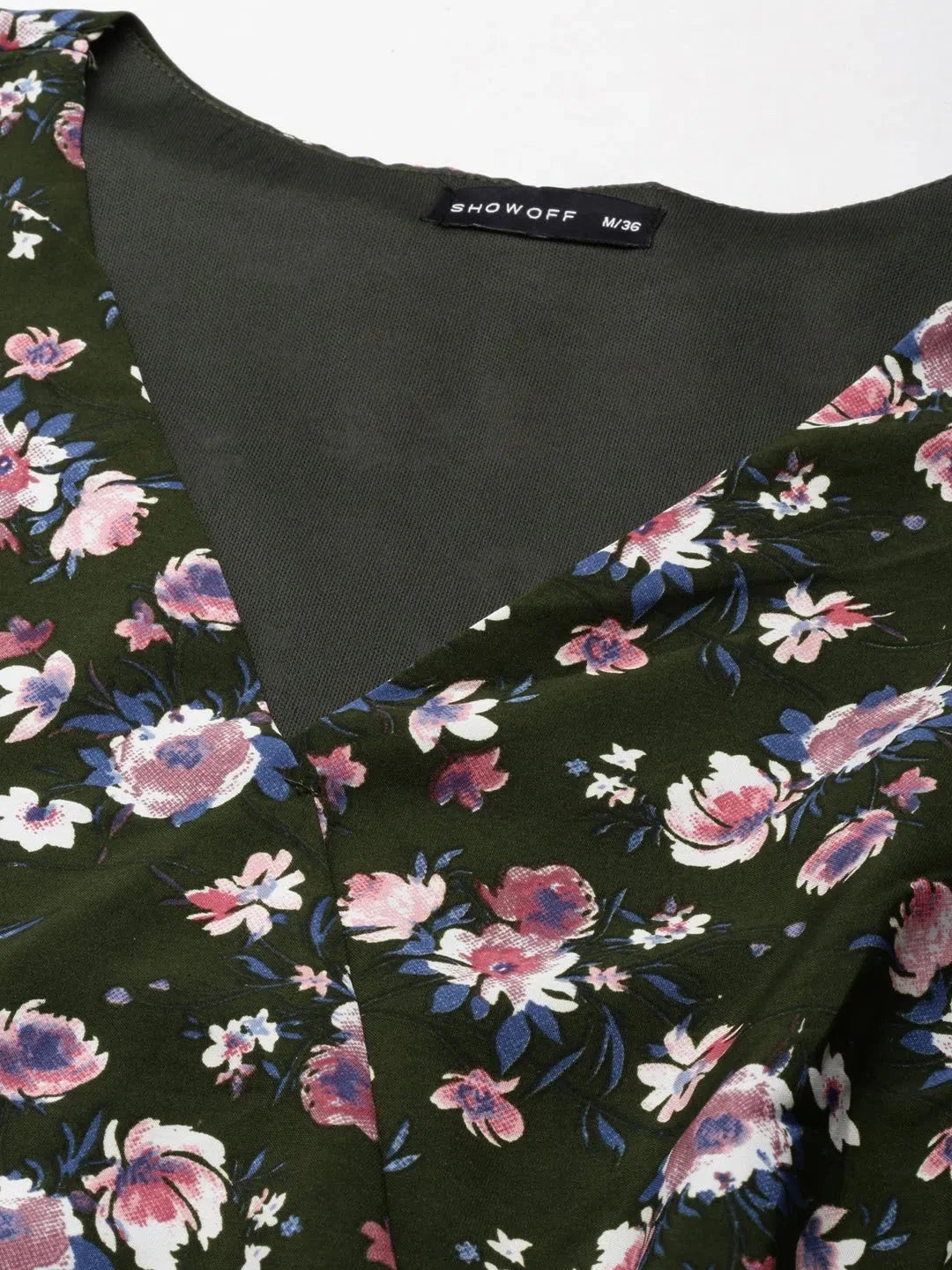 Olive Printed Co Ord Set for Women | Viscose Casual Look