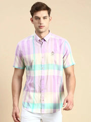 Men Multi Checked Casual Shirt-PICASSOCHECKS-5343-Multi