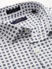 Men White Solid Casual Shirt-ELICAPRINT-4822-White