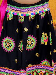 Lehenga Choli Set for Girls - Black | BN24LC52BKA