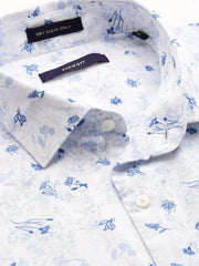Men White Printed Casual Shirt-ELICAPRINT-4825-White