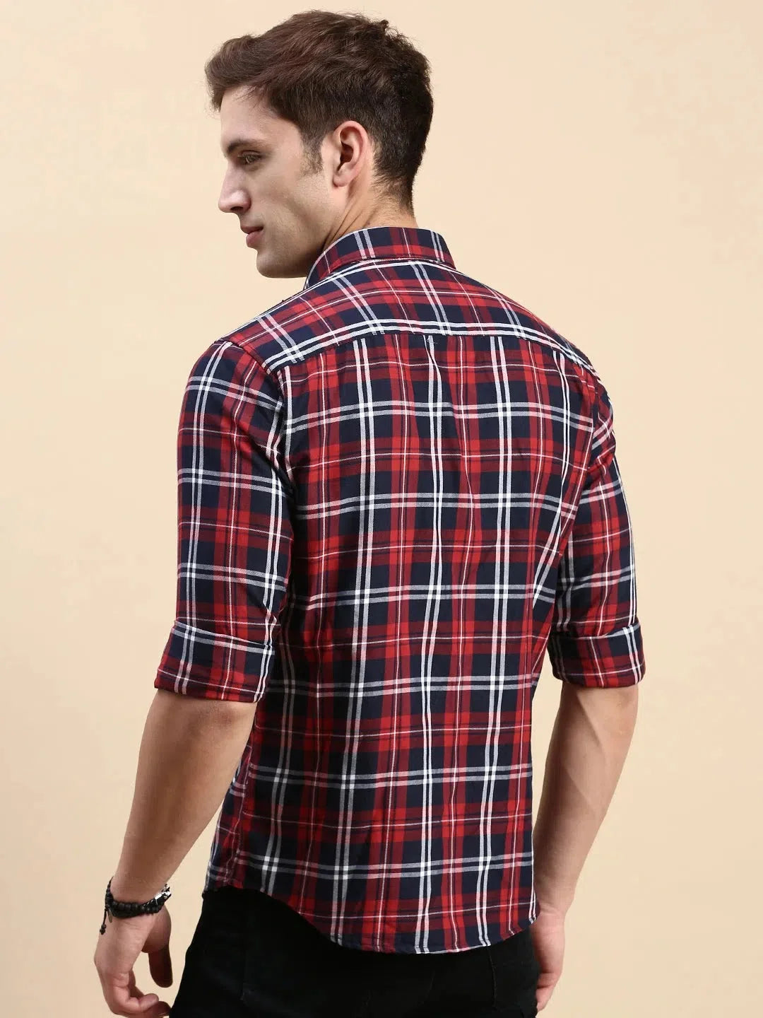 Multi Checked Mens Shirt | DesiQlo Cotton Casual Shirt