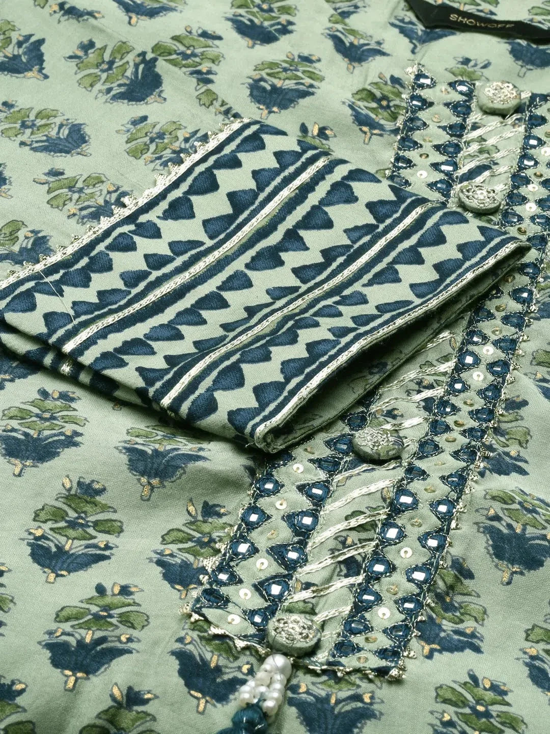 Sea Green Kurta Set | Women's Designer Kurta Sets Online