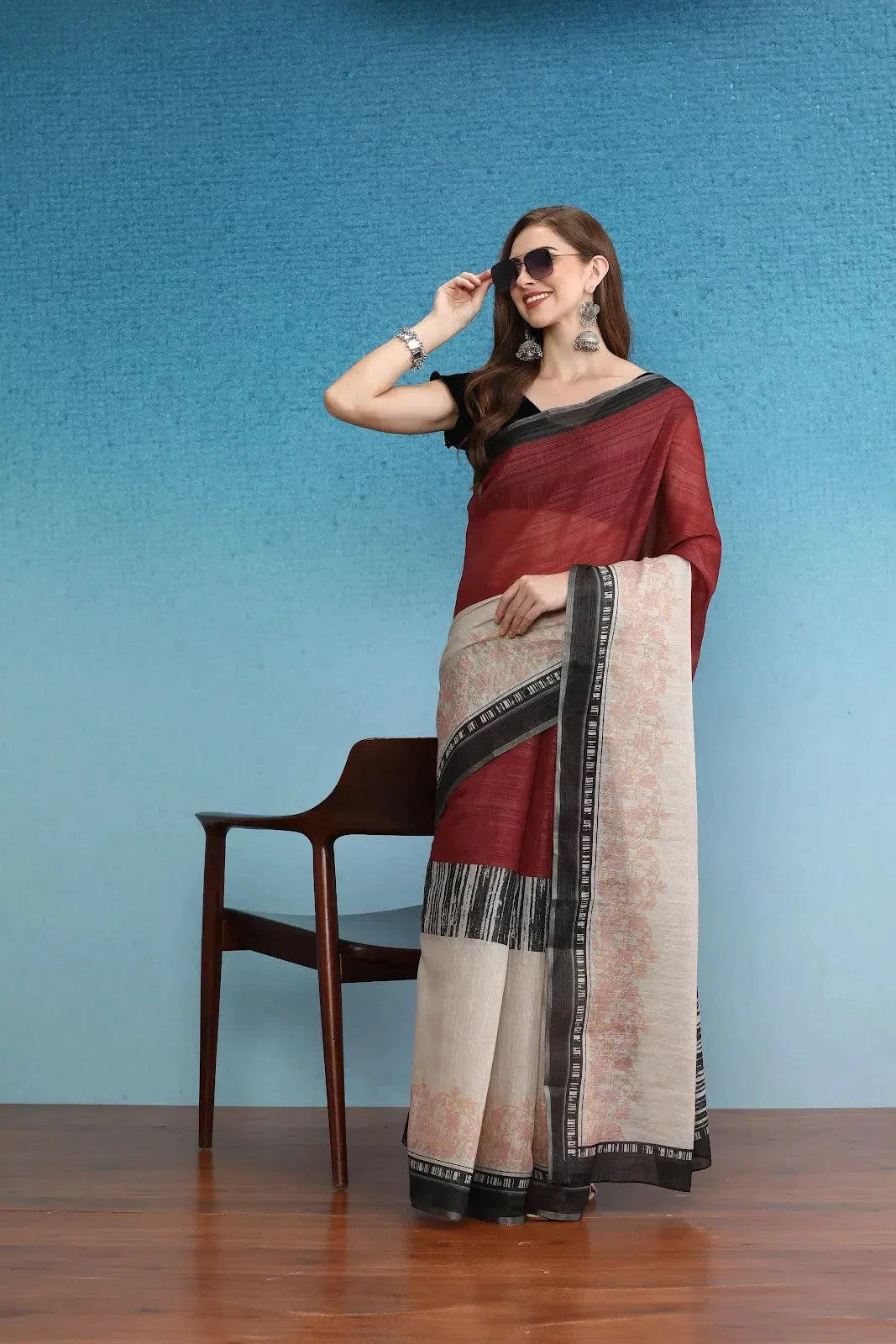 Bold Chic Elegance Saree-SZ-DGNARI2-MR-2177