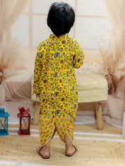 Dhoti Kurta Set for Boys - Yellow | BR24DK66YWA