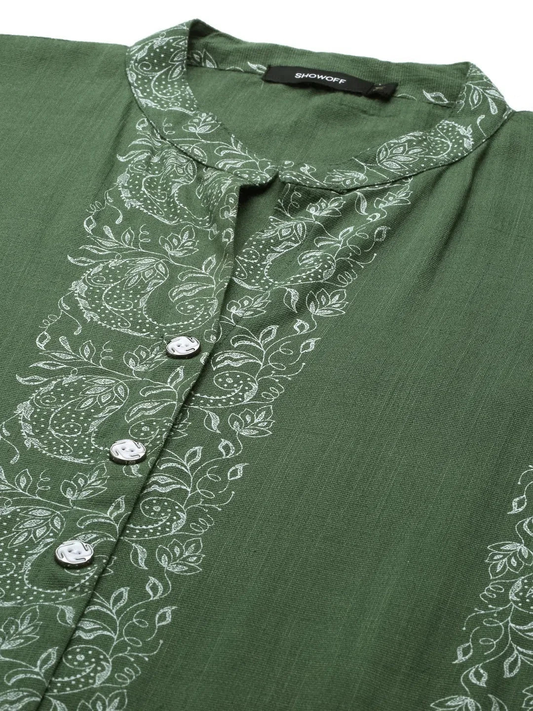Green Printed Indian Kurtas: Stylish Kurtis for Women Online