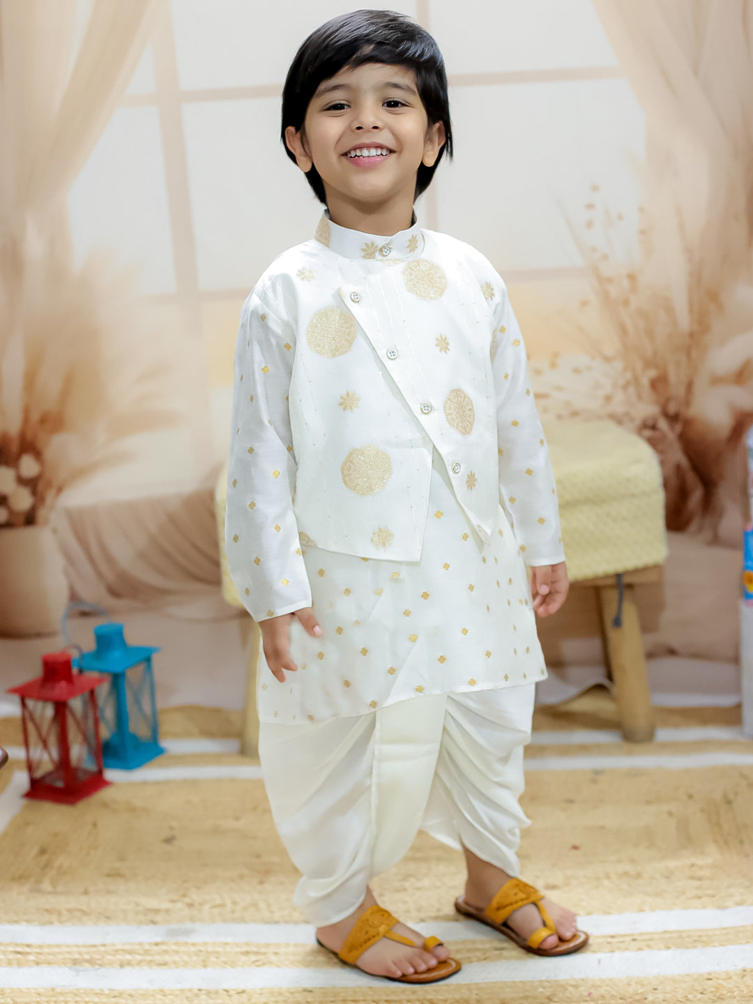 Dhoti Kurta Set for Boys - White | BR24DK65WHA