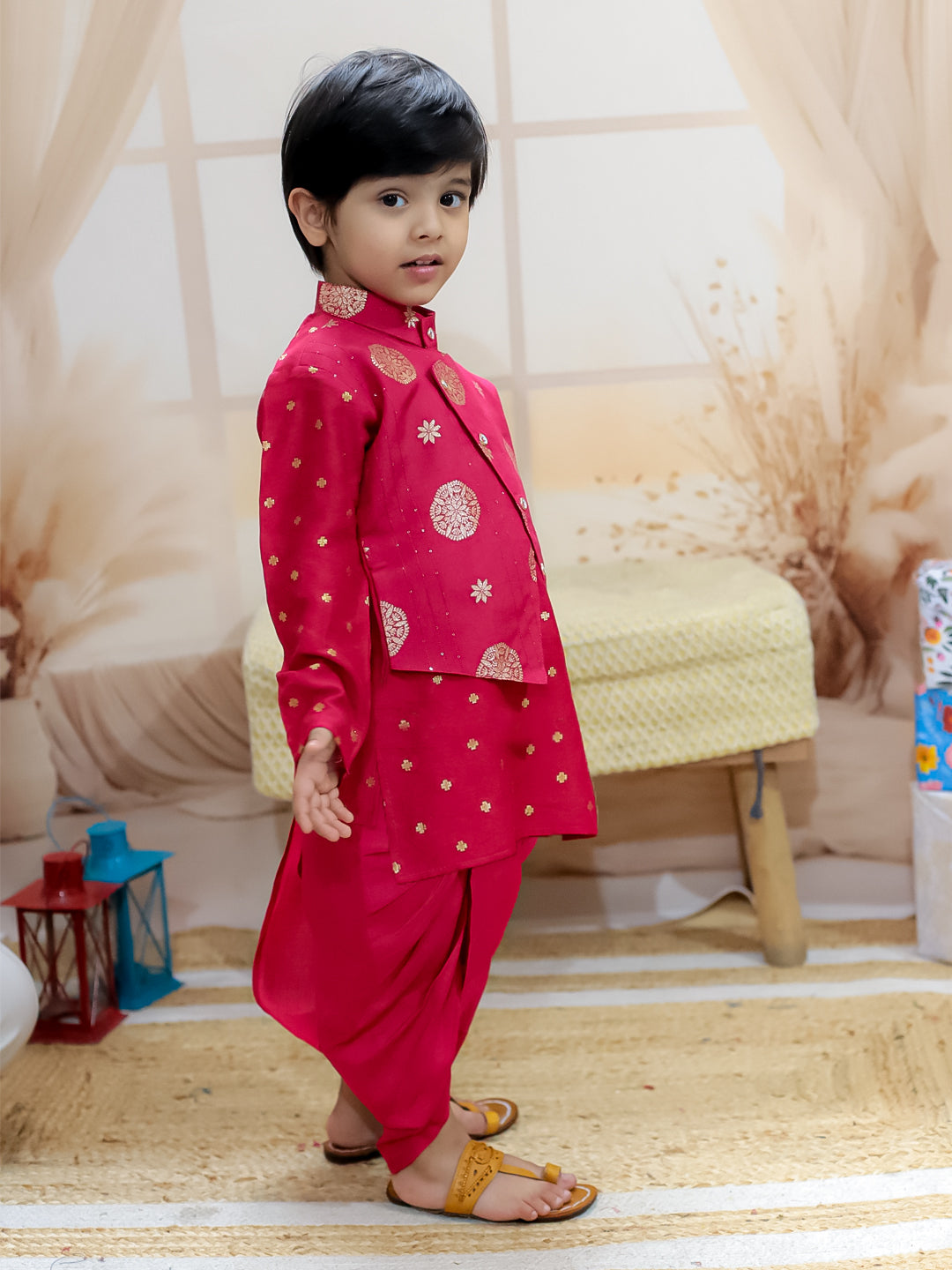 Dhoti Kurta Set for Boys | BR24DK65MRA | DesiQlo