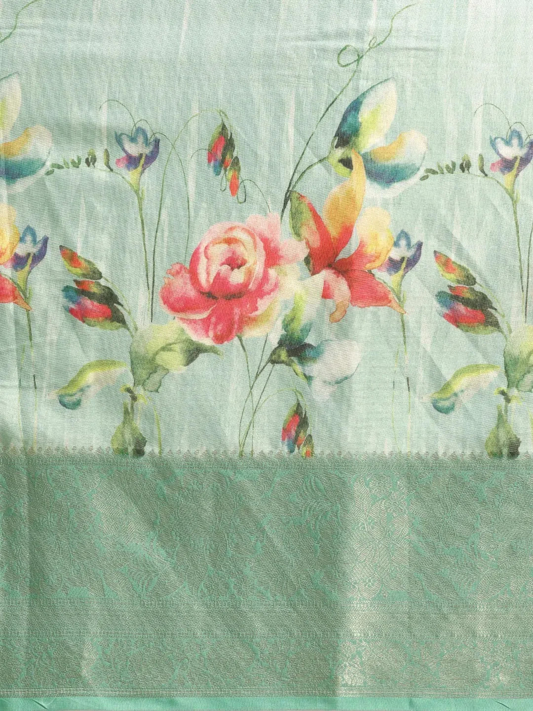 Floral Polyester Saree: Classic Indian Sarees Style