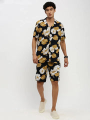 Men Navy Printed Co ordSet-HIPHOP-M182P-1623-Navyblue