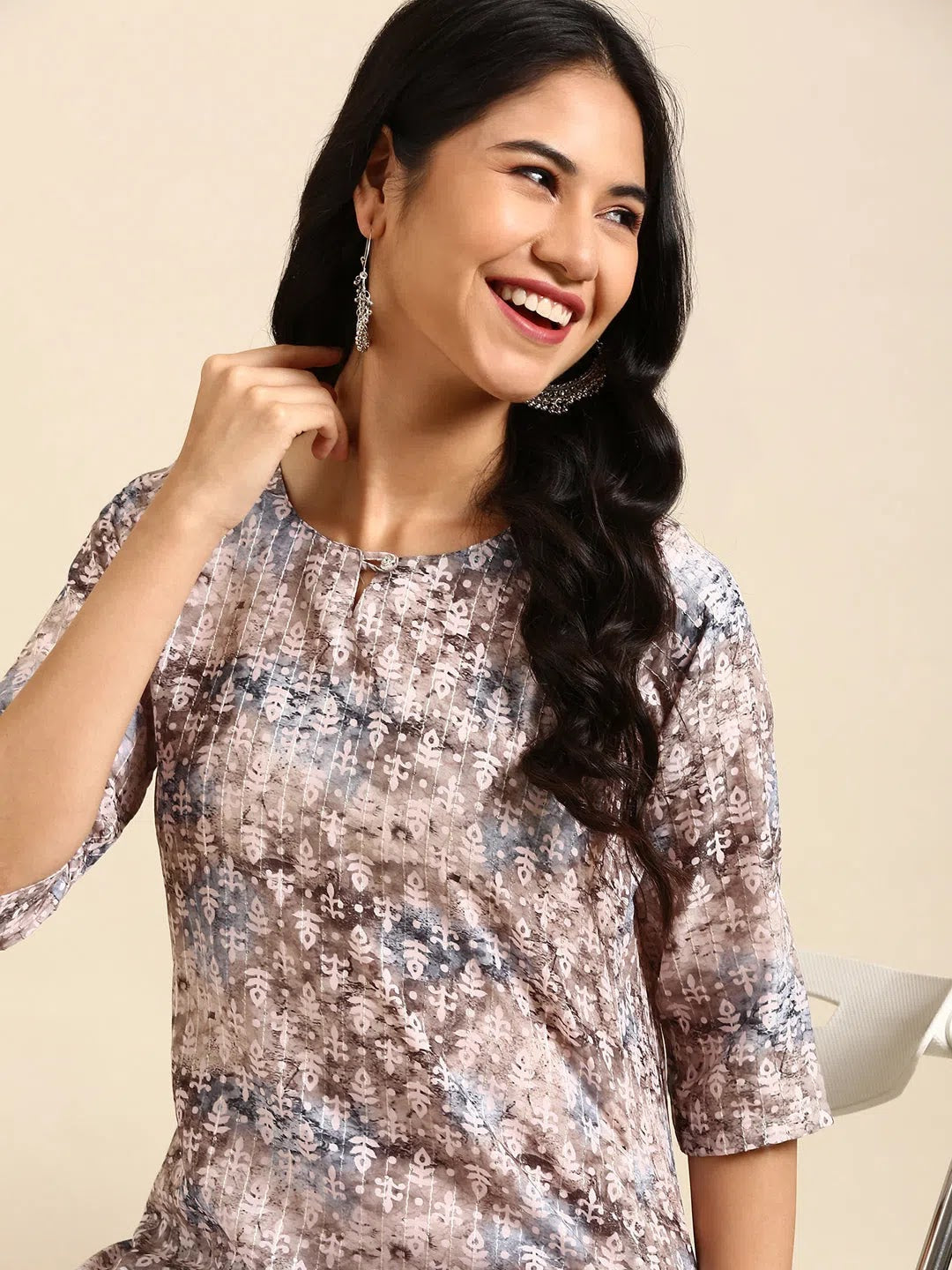 Olive Embellished Kurta | Women's Indian Kurtas Online Shop